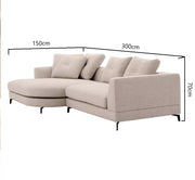 Ravo 2pcs L-Shape Sofa