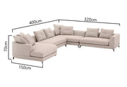 Ravo 4pcs L-Shape Sofa