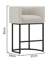 Contemporary Linen Counter-Height Stool (Set of 2)