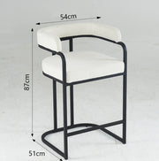 Velvet Counter-Height Bar Stools (Set of 2)