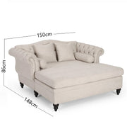 Chaumont Tufted Chaise Lounge