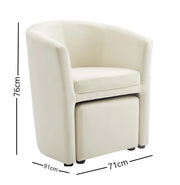 Nobu Chair with Ottoman