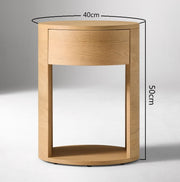 Pura Round Nightstand