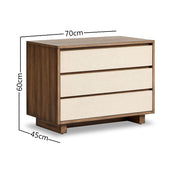 Rogue 3 Drawer Nightstand