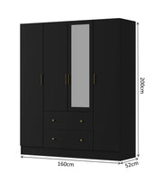 Apex 4-Door Wardrobe