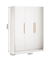 Nexus 3-Door Wardrobe