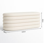 Channel Storage Ottoman