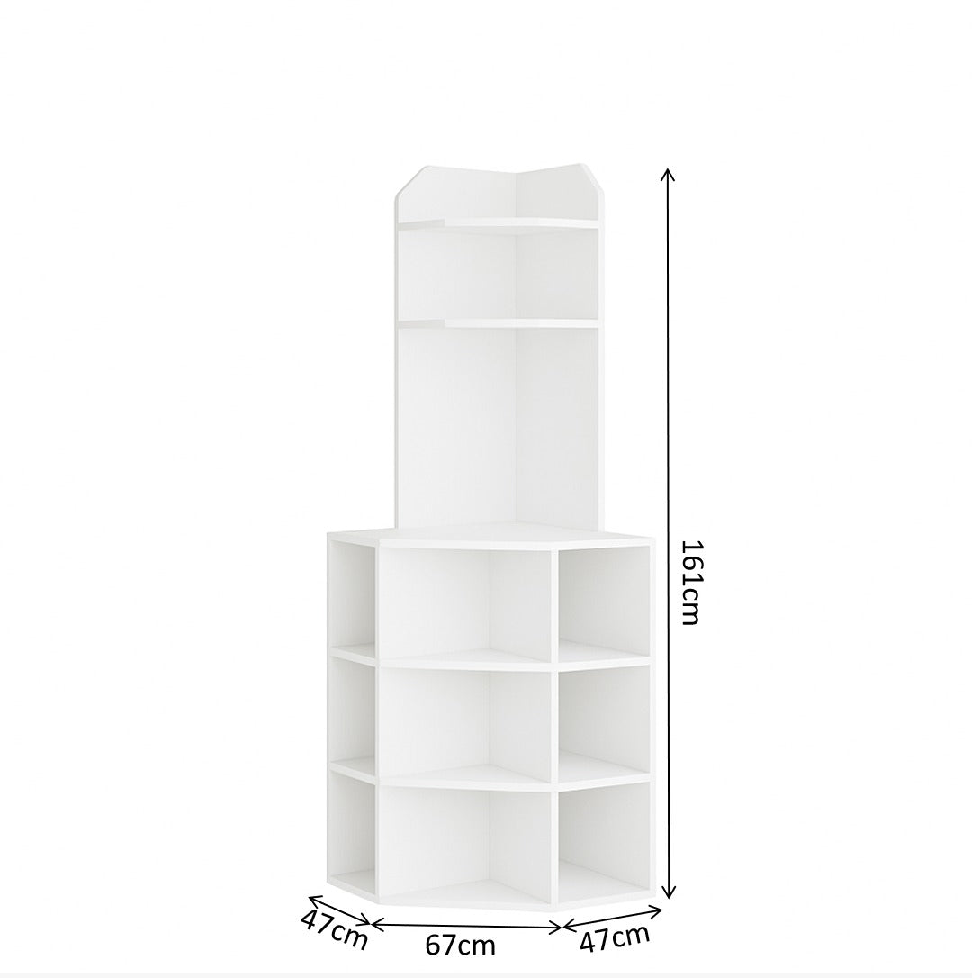 Corner Bookshelf