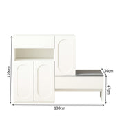2-in-1 Shoe Cabinet with Bench