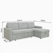 StoreLuxe L Shape Sofa Bed