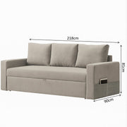 3-Seater Pull-Out Sofa Cum Bed
