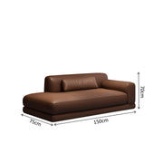 Ravion Faux Leather Chaise Lounge