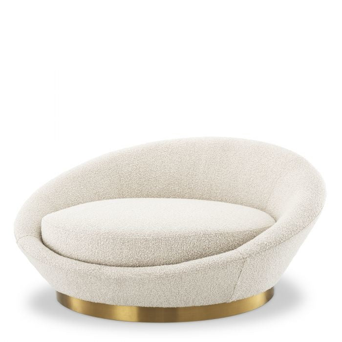 Bouclé cream Chaise