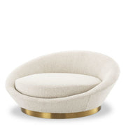 Bouclé Cream Chaise