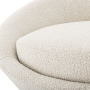 Bouclé Cream Chaise