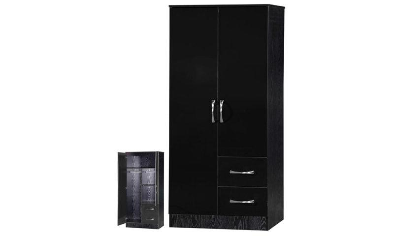 Combi 2 Drawer and 2 Door Wardrobe