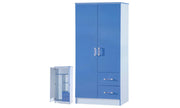 Combi 2 Drawer and 2 Door Wardrobe