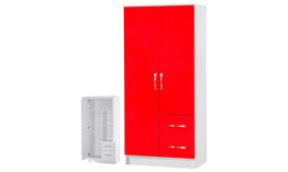 Combi 2 Drawer and 2 Door Wardrobe