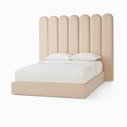 Flowe Velvet Panel Bed