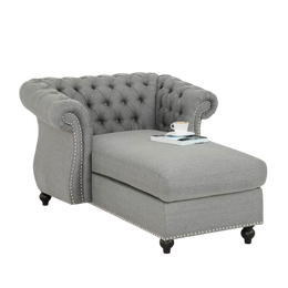 Hankins Tufted Rolled Arms Chaise Lounge