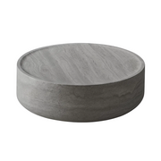 Eterna Round Travertine Coffee Table