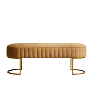 Channel Tufted Bench