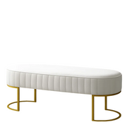 Channel Tufted Bench