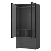 Modern 2-Door Armoire