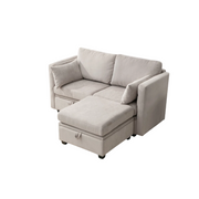 Ferano Storage Loveseat with Ottoman
