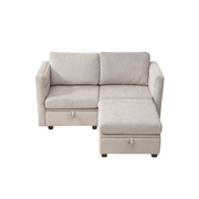Ferano Storage Loveseat with Ottoman