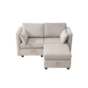Ferano Storage Loveseat with Ottoman