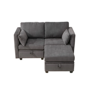 Ferano Storage Loveseat with Ottoman