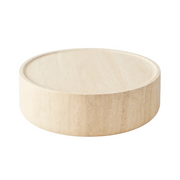 Eterna Round Travertine Coffee Table