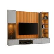 Axis Black TV Wall Unit