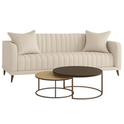 Luxe Blanca Living Set