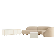 Milo Boucle Corner Living Set