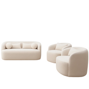 Aurena Lux 3-Piece Bouclé Sofa Set