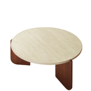 Sahara Round Travertine Coffee Table