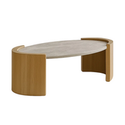 Sable Travertine Coffee Table