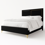 Drellana Velvet Bed